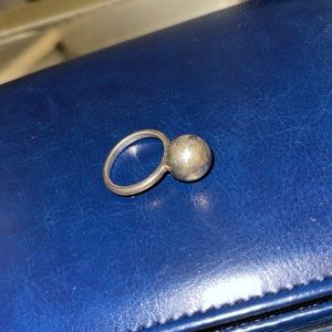 Silver Tiffany and Co ring. Size 7 maybe?